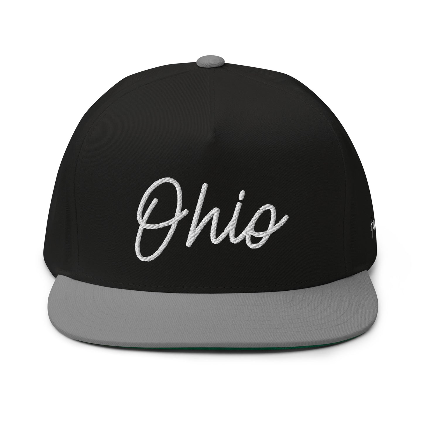 Ohio Retro Script 5 Panel A-Frame Snapback Hat