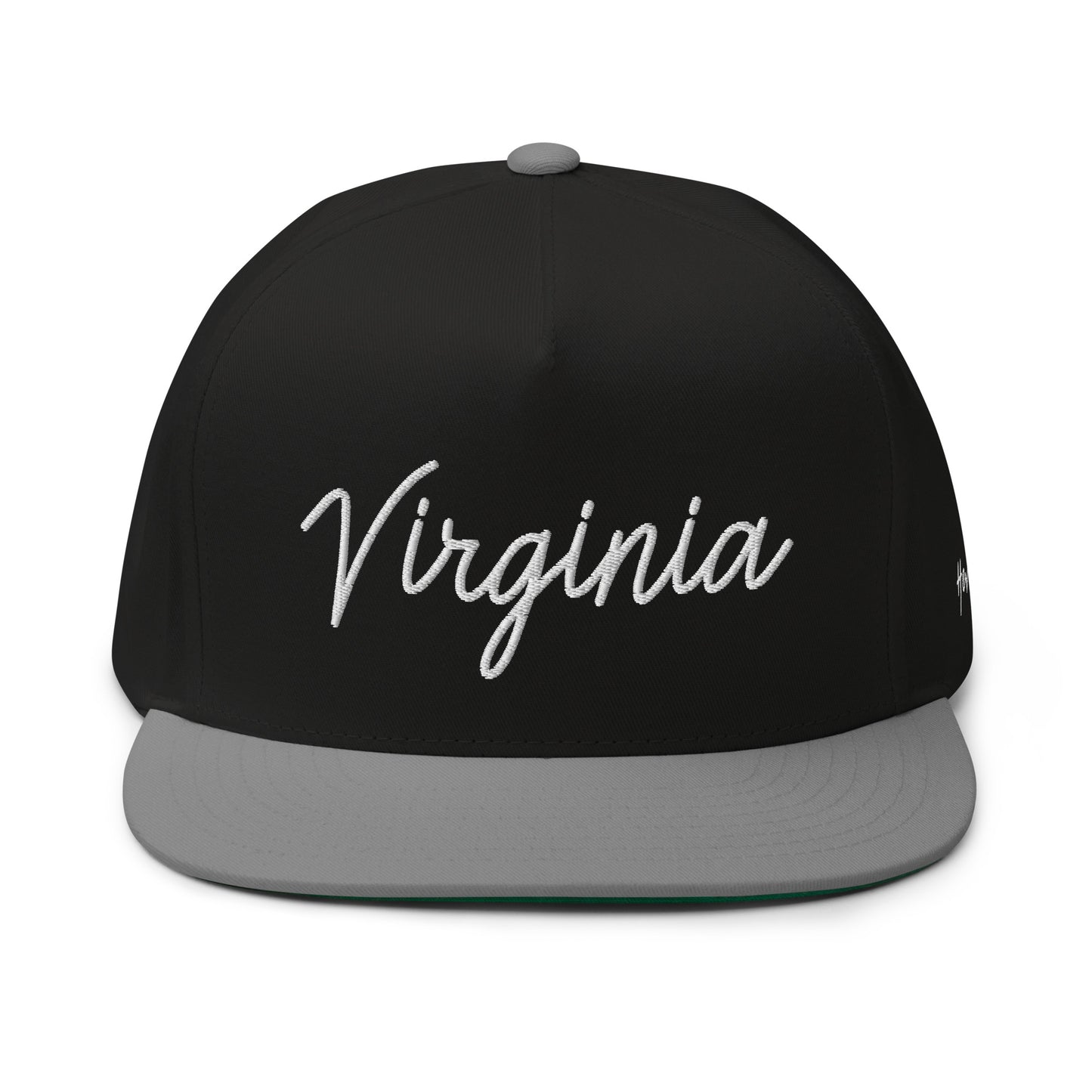 Virginia Retro Script 5 Panel A-Frame Snapback Hat