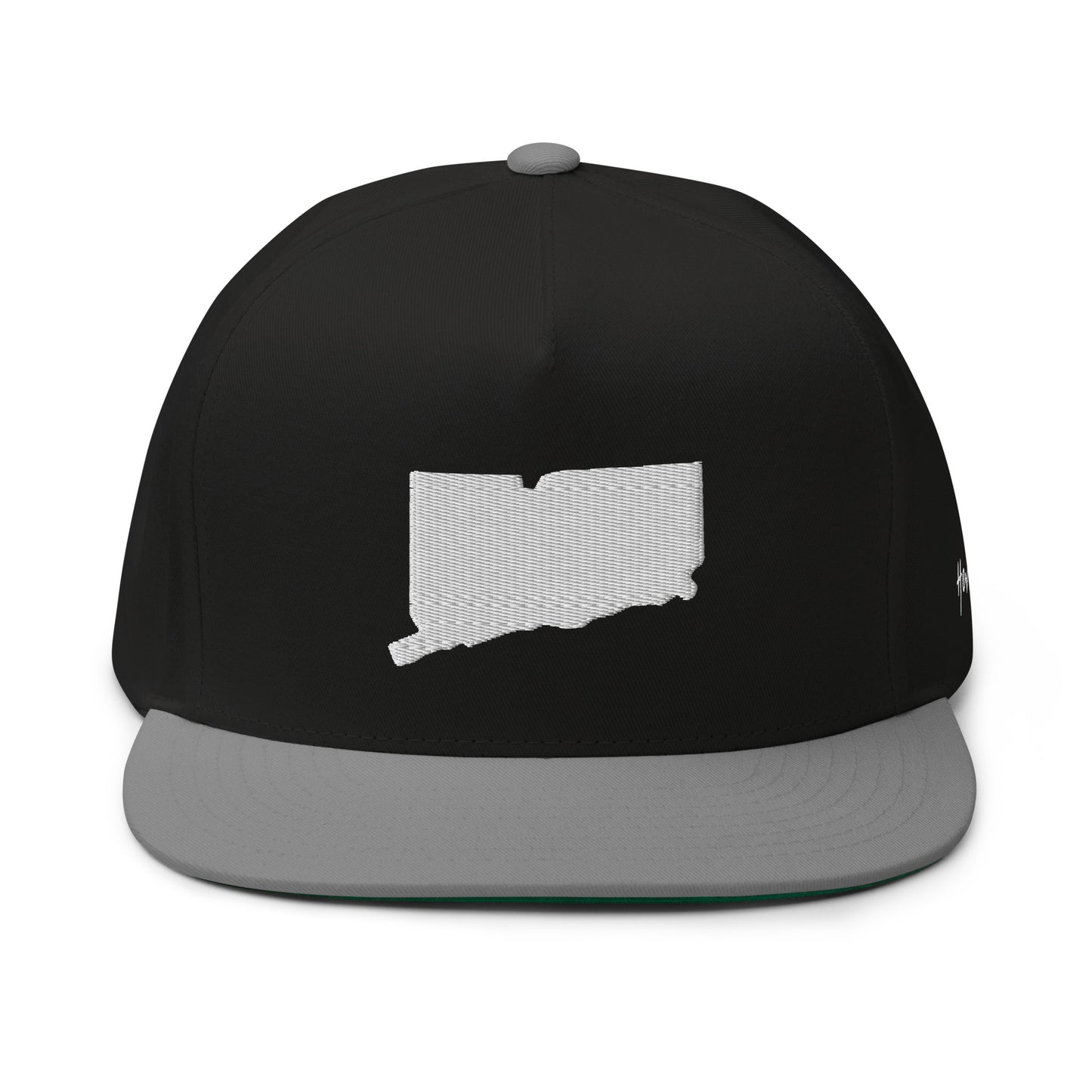 Connecticut State Silhouette 5 Panel A-Frame Snapback Hat