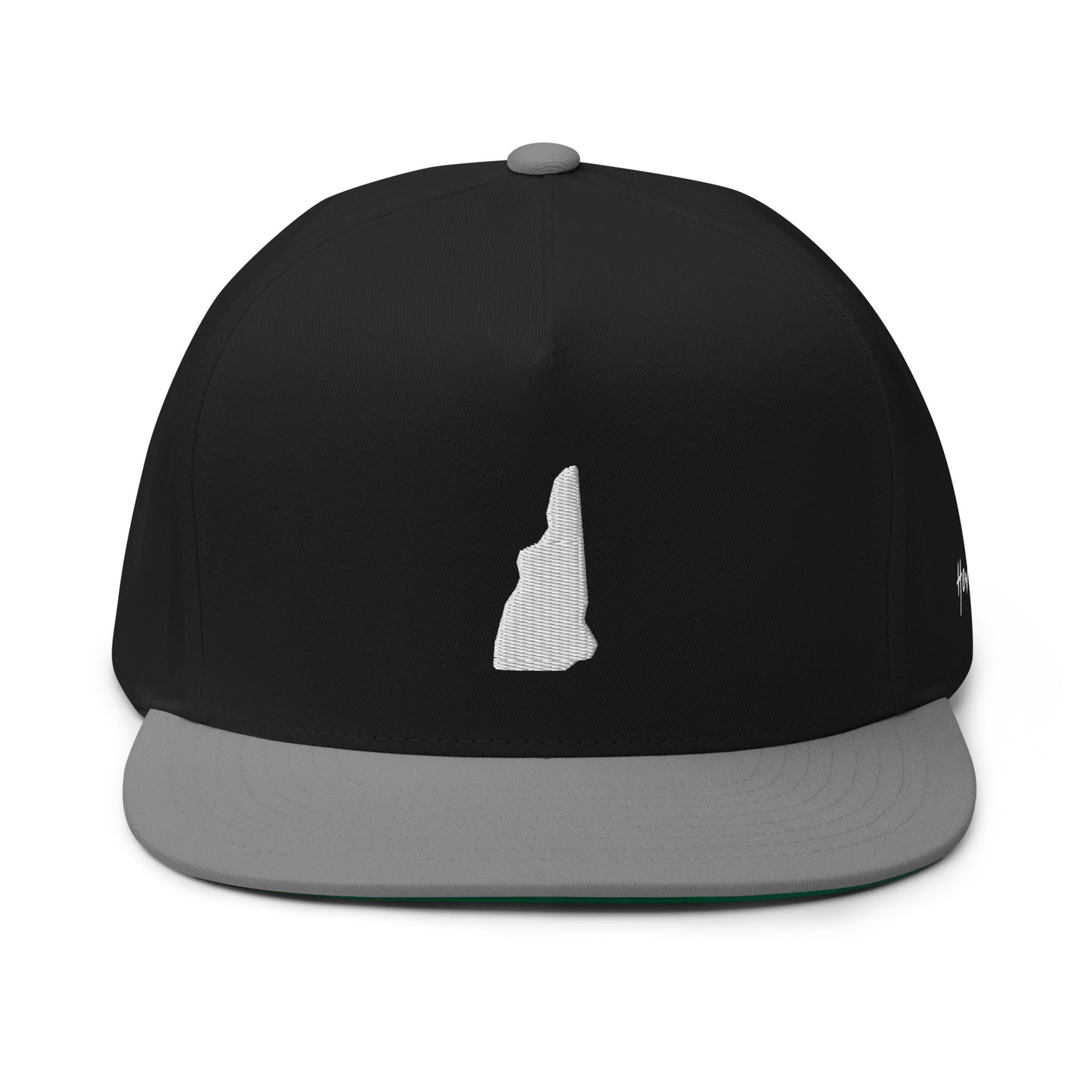 New Hampshire State Silhouette 5 Panel A-Frame Snapback Hat