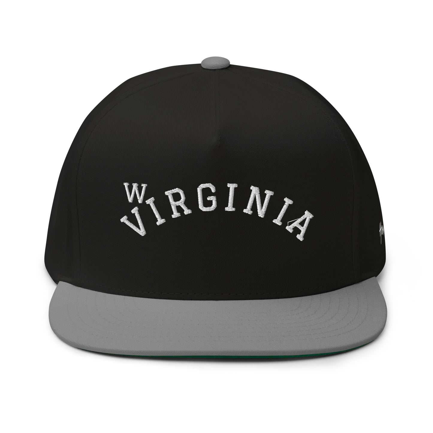 West Virginia Arch 5 Panel A-Frame Snapback Hat