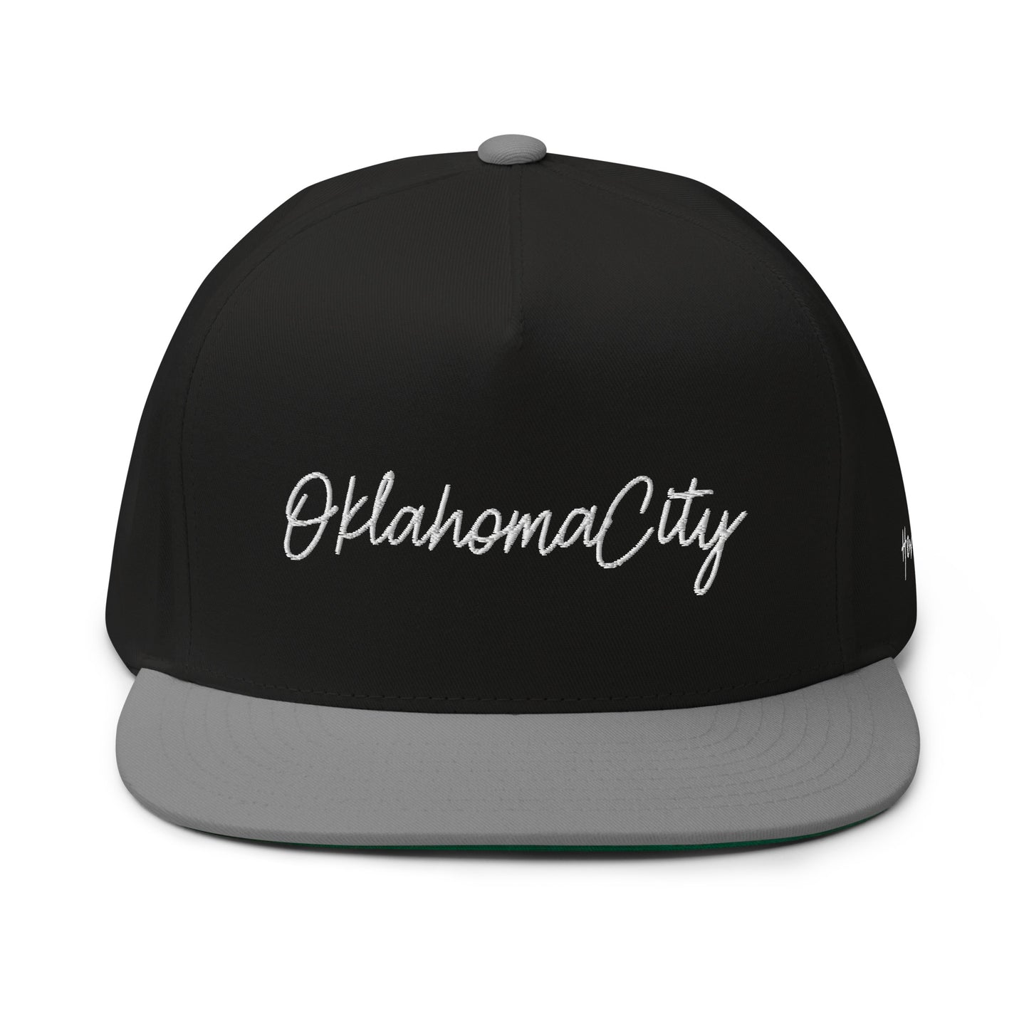 Oklahoma City Retro Script 5 Panel A-Frame Snapback Hat