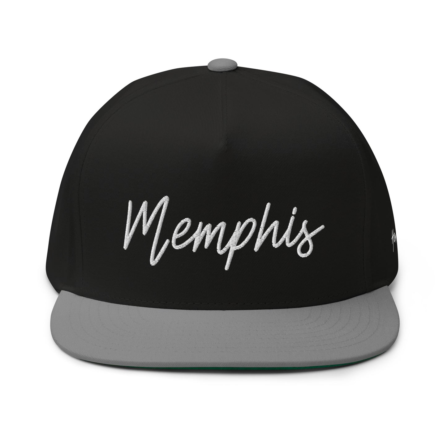 Memphis Retro Script 5 Panel A-Frame Snapback Hat
