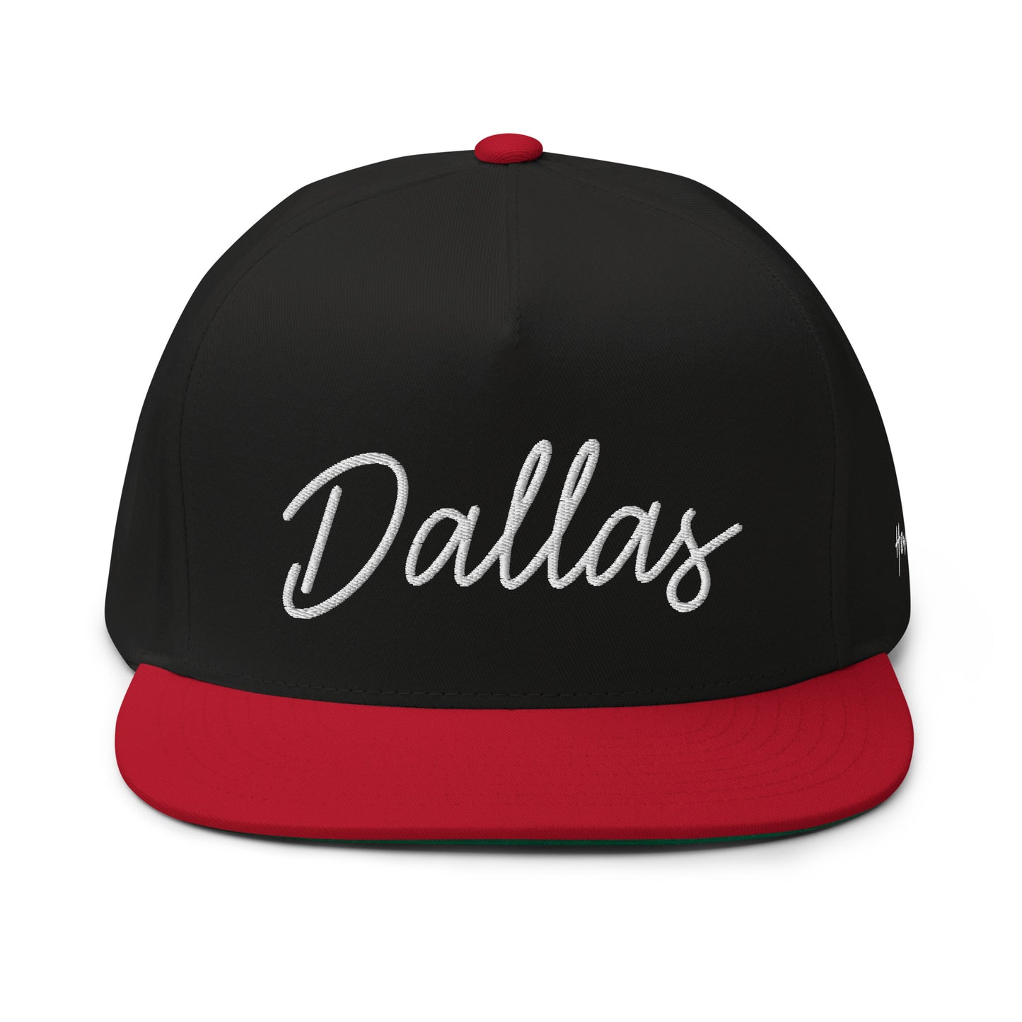 Dallas Retro Script 5 Panel A-Frame Snapback Hat