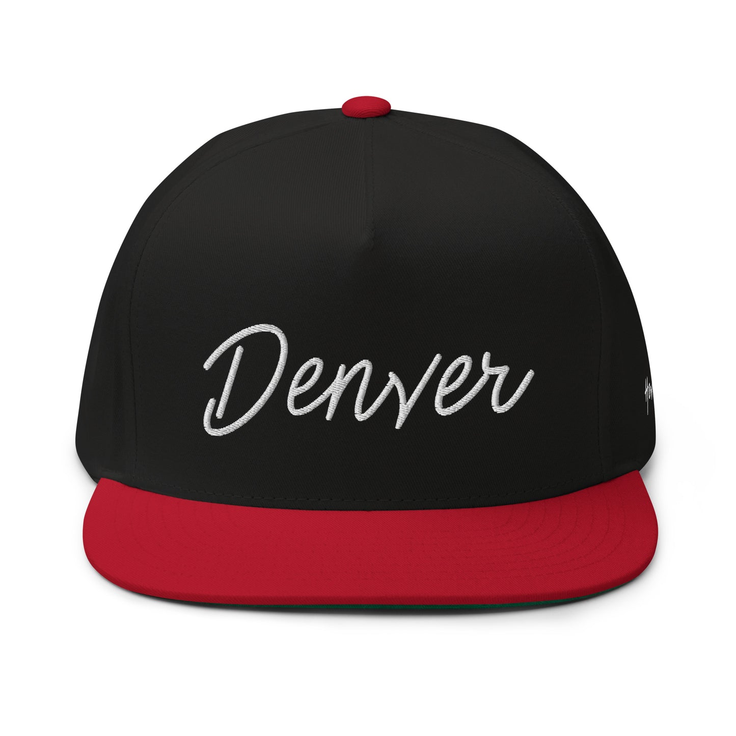 Denver Retro Script 5 Panel A-Frame Snapback Hat