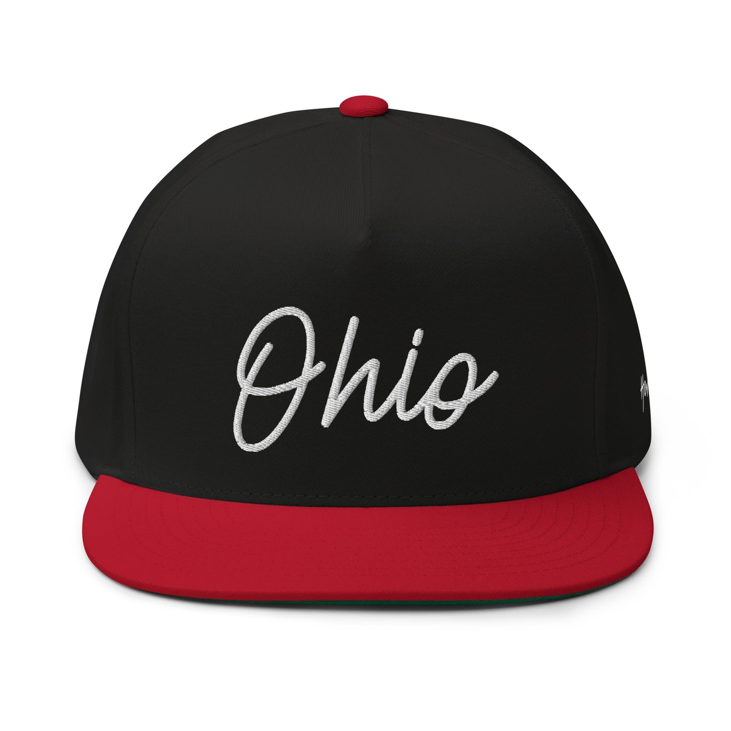 Ohio Retro Script 5 Panel A-Frame Snapback Hat