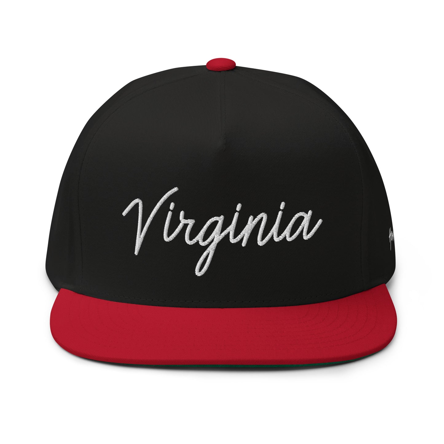 Virginia Retro Script 5 Panel A-Frame Snapback Hat