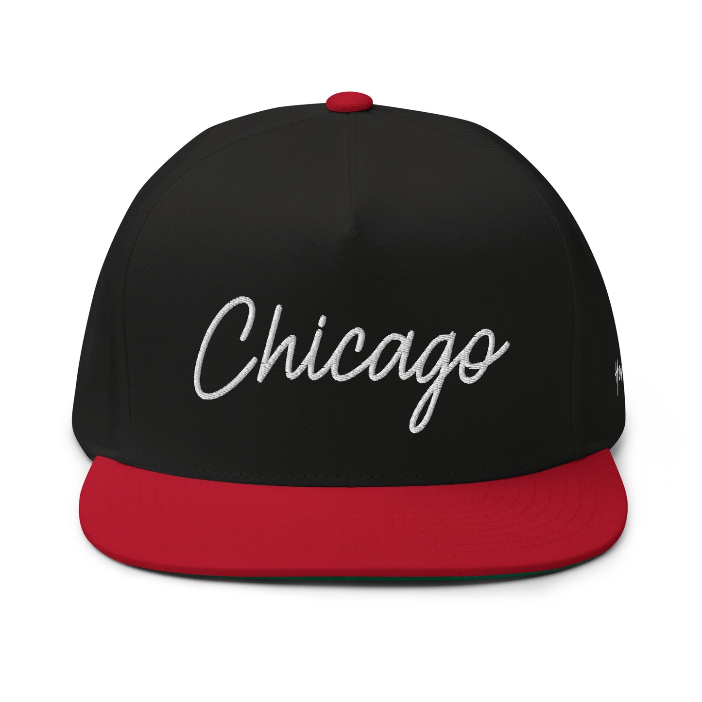 Chicago Retro Script 5 Panel A-Frame Snapback Hat