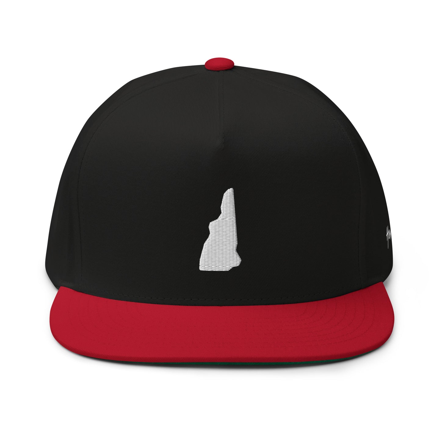 New Hampshire State Silhouette 5 Panel A-Frame Snapback Hat