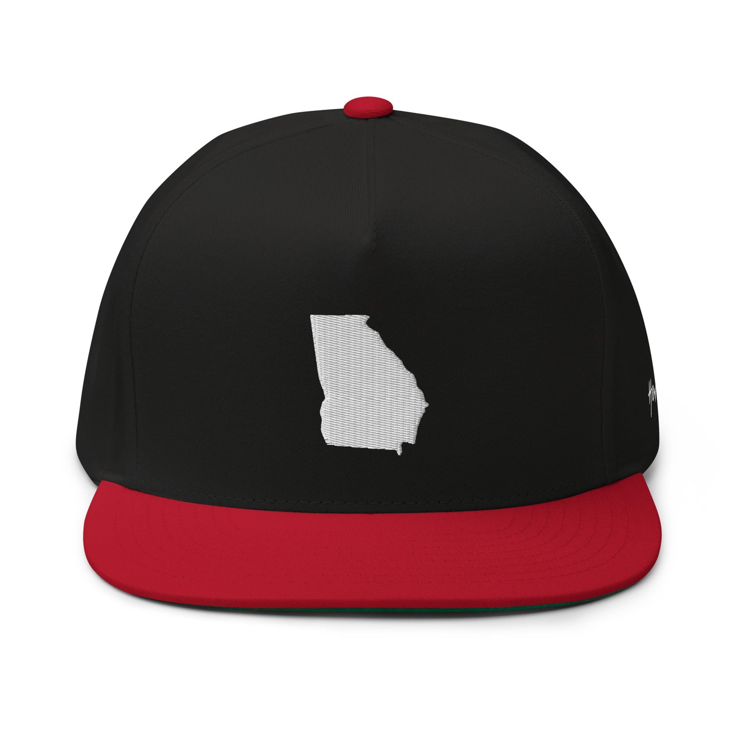 Georgia State Silhouette 5 Panel A-Frame Snapback Hat