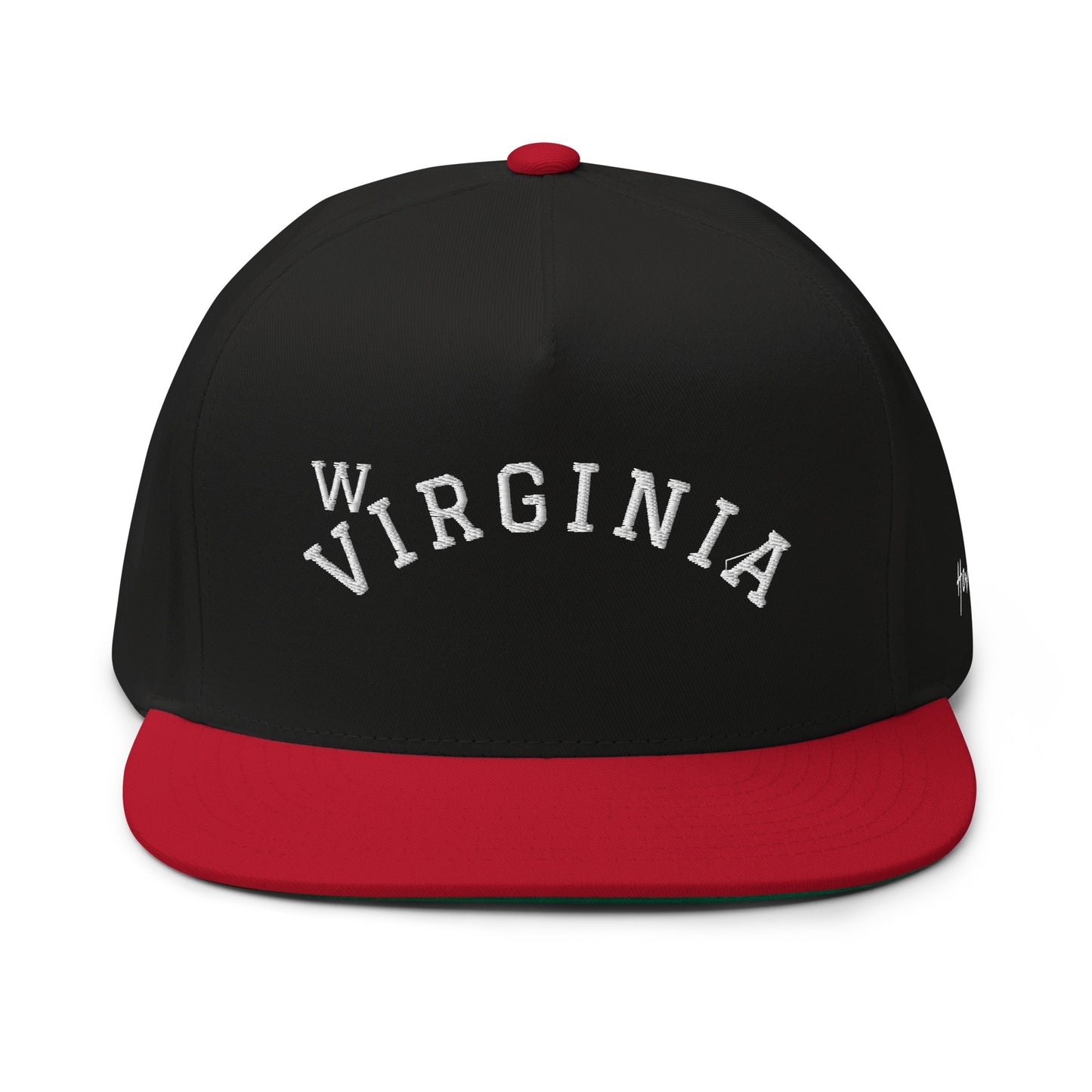 West Virginia Arch 5 Panel A-Frame Snapback Hat