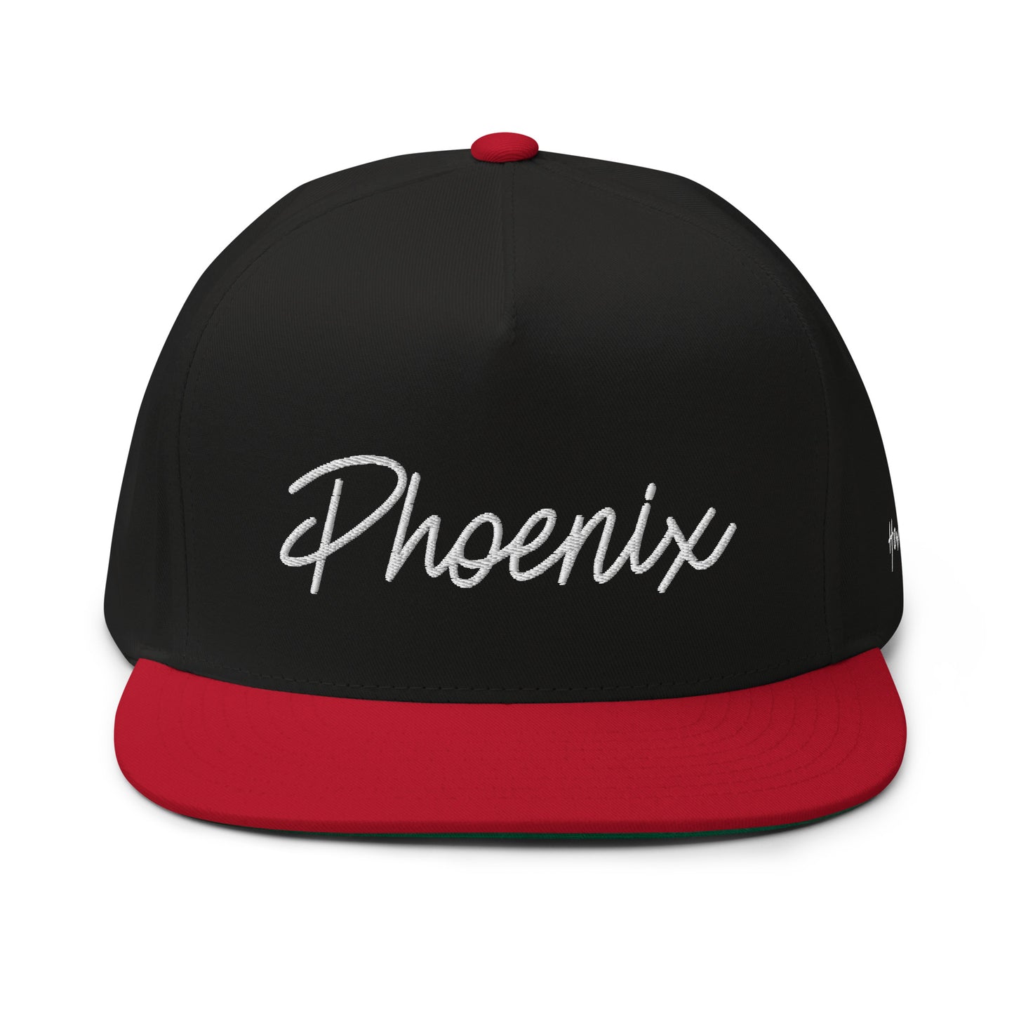 Phoenix Retro Script 5 Panel A-Frame Snapback Hat