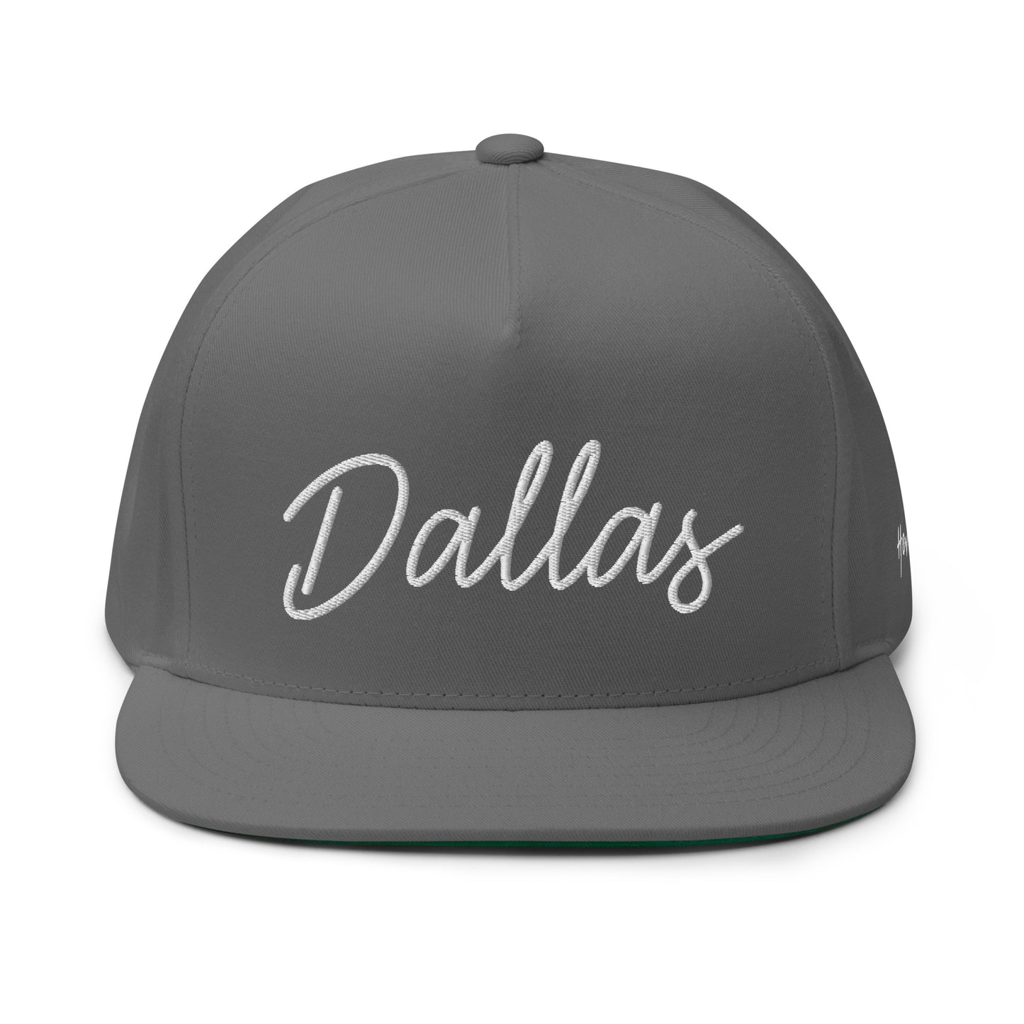 Dallas Retro Script 5 Panel A-Frame Snapback Hat