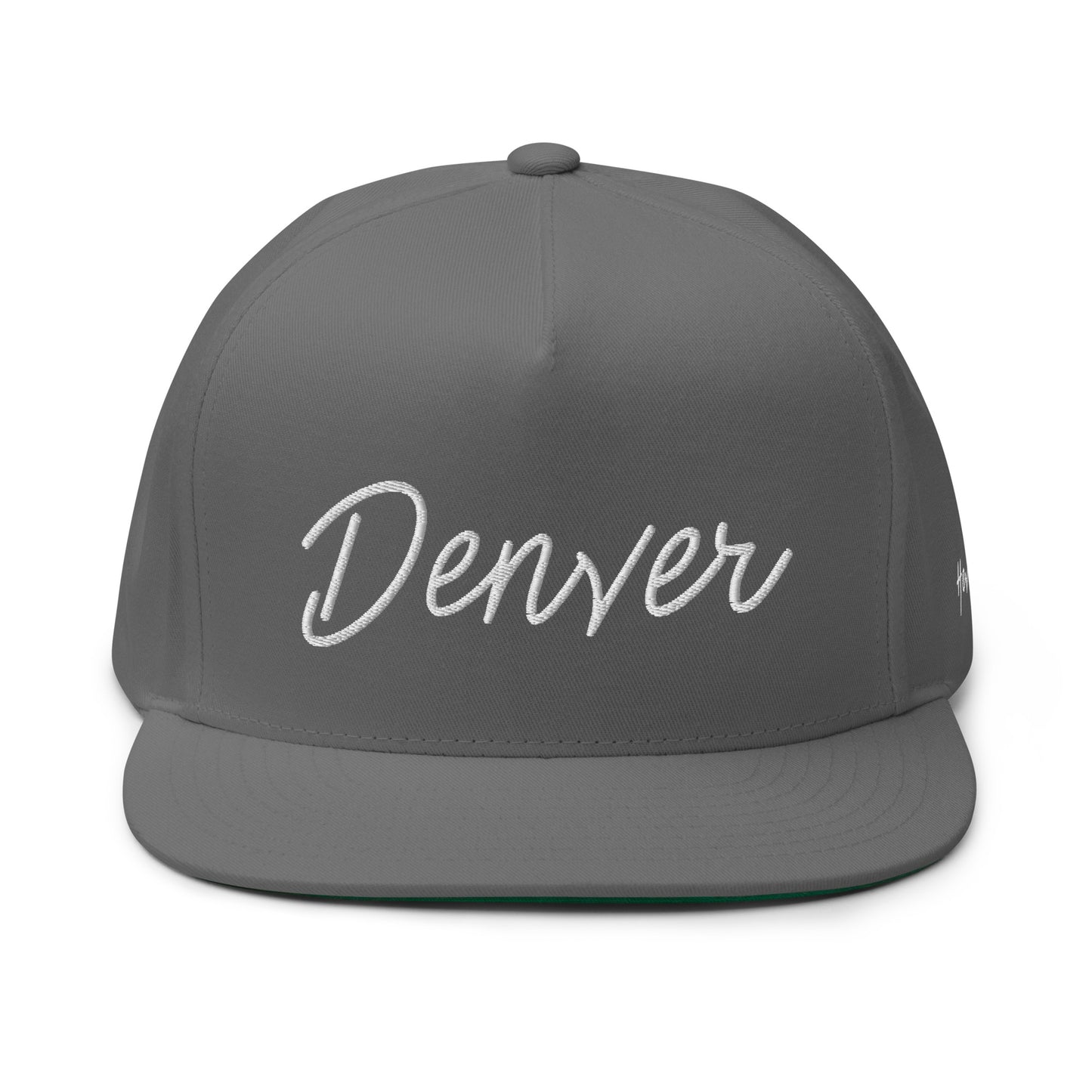 Denver Retro Script 5 Panel A-Frame Snapback Hat