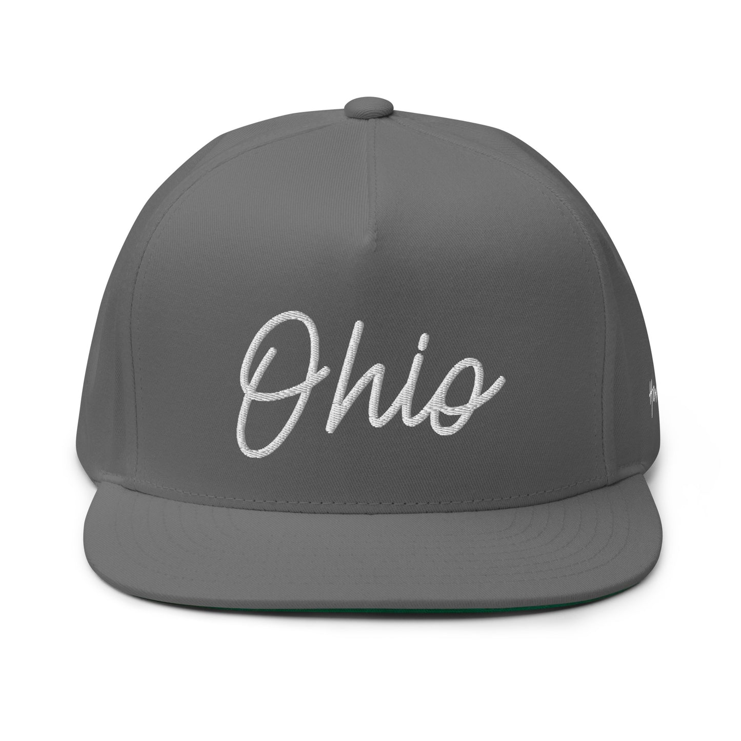 Ohio Retro Script 5 Panel A-Frame Snapback Hat