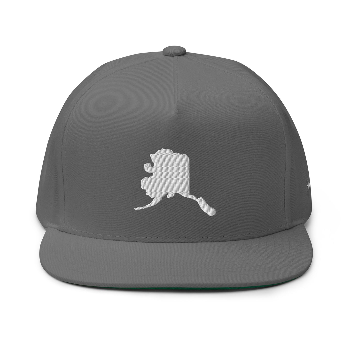 Alaska State Silhouette 5 Panel A-Frame Snapback Hat