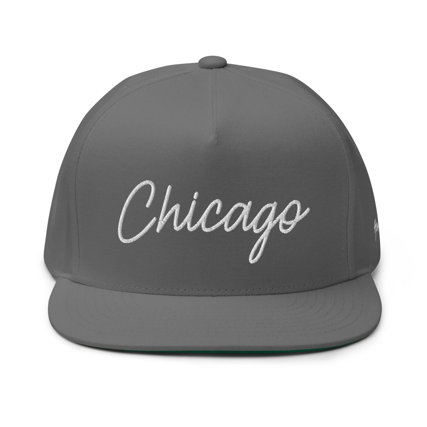 Chicago Retro Script 5 Panel A-Frame Snapback Hat