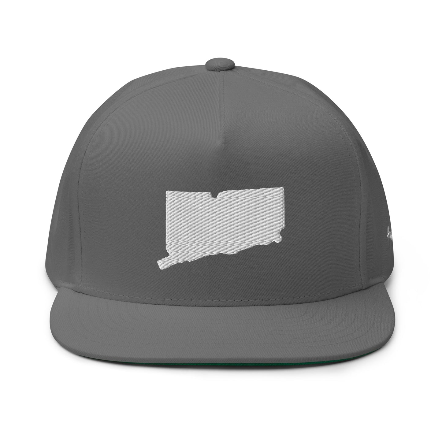 Connecticut State Silhouette 5 Panel A-Frame Snapback Hat