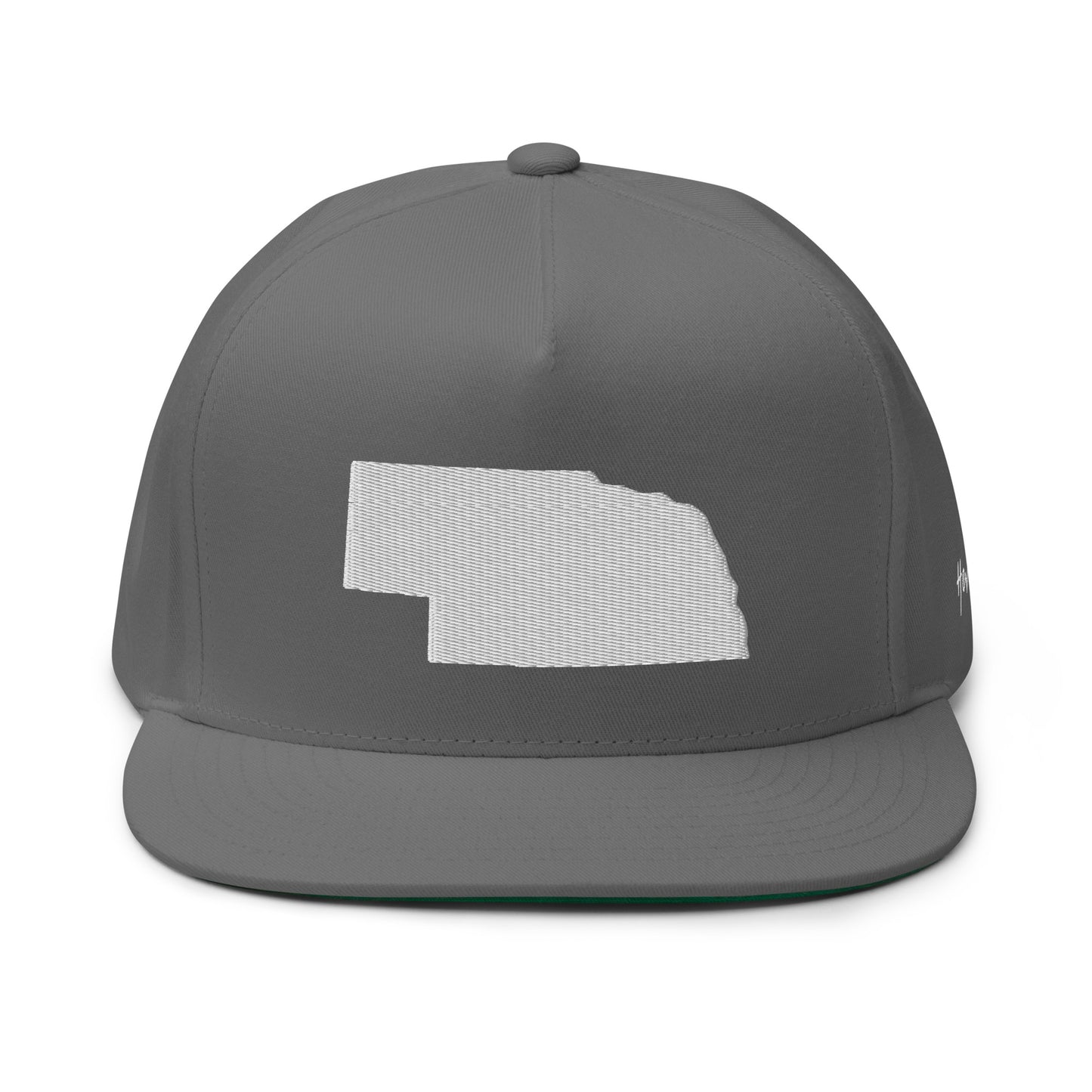 Nebraska State Silhouette 5 Panel A-Frame Snapback Hat
