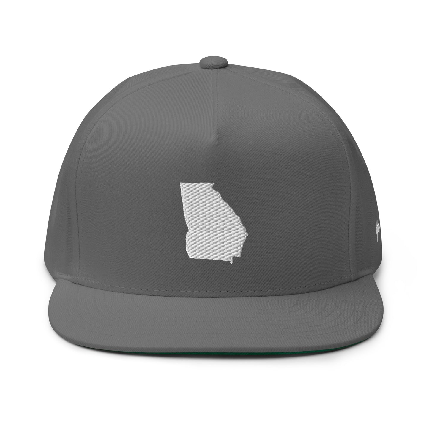 Georgia State Silhouette 5 Panel A-Frame Snapback Hat