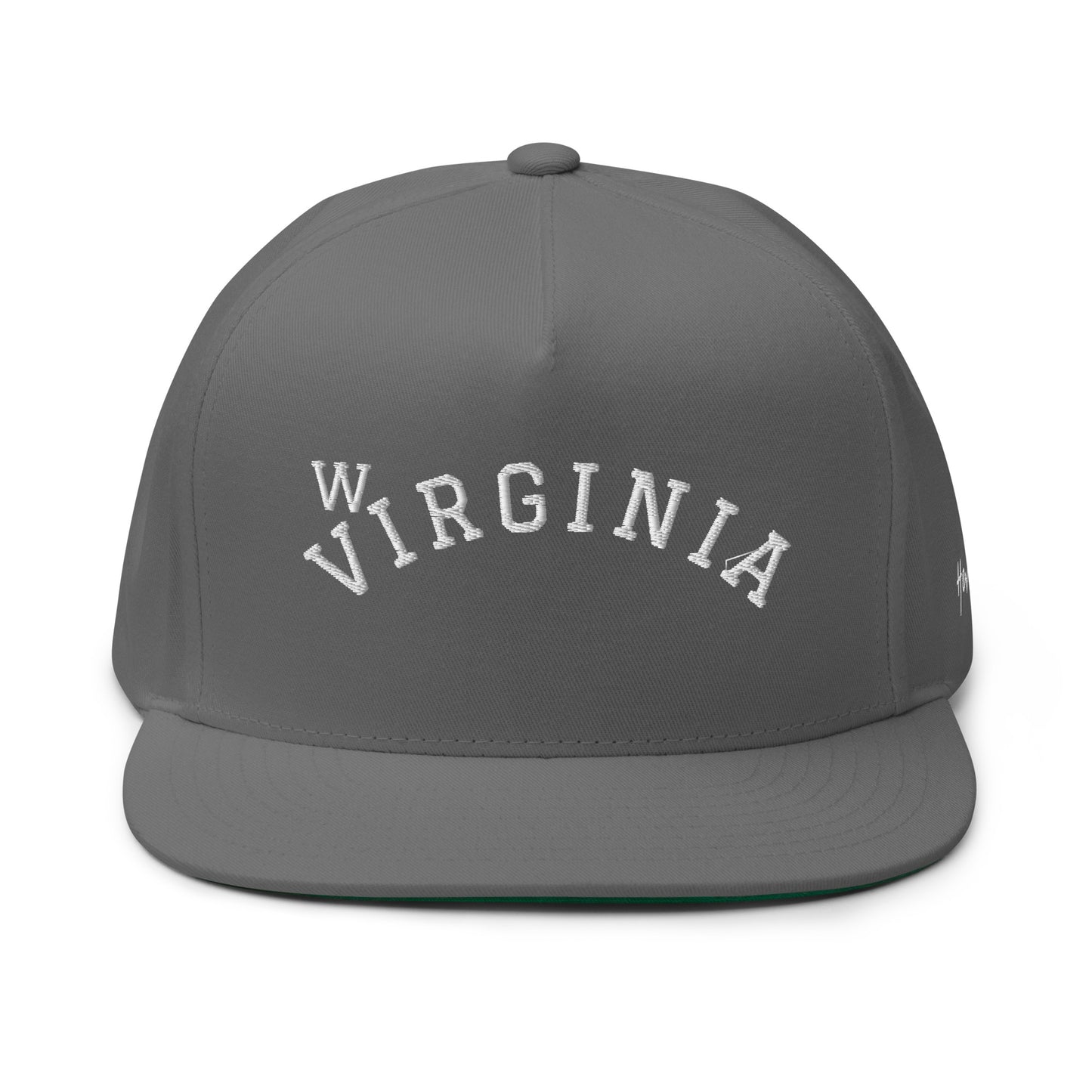 West Virginia Arch 5 Panel A-Frame Snapback Hat