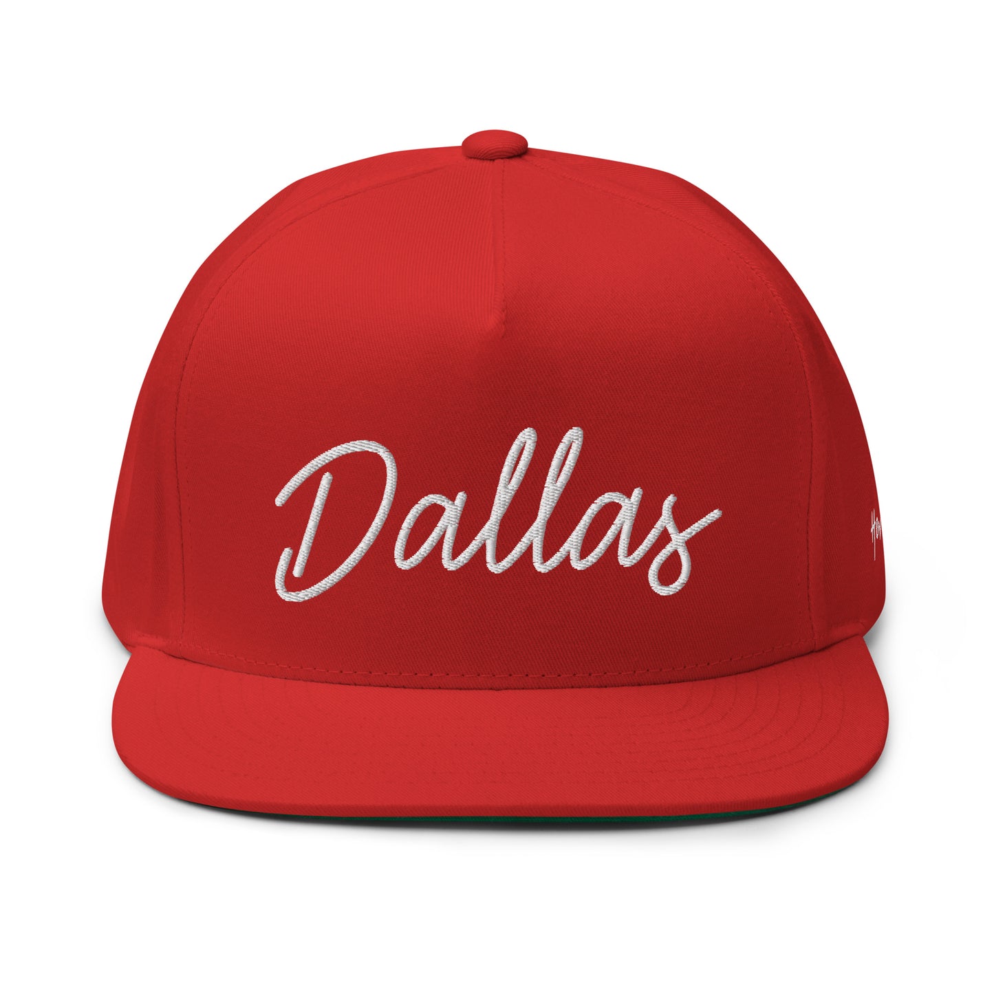 Dallas Retro Script 5 Panel A-Frame Snapback Hat