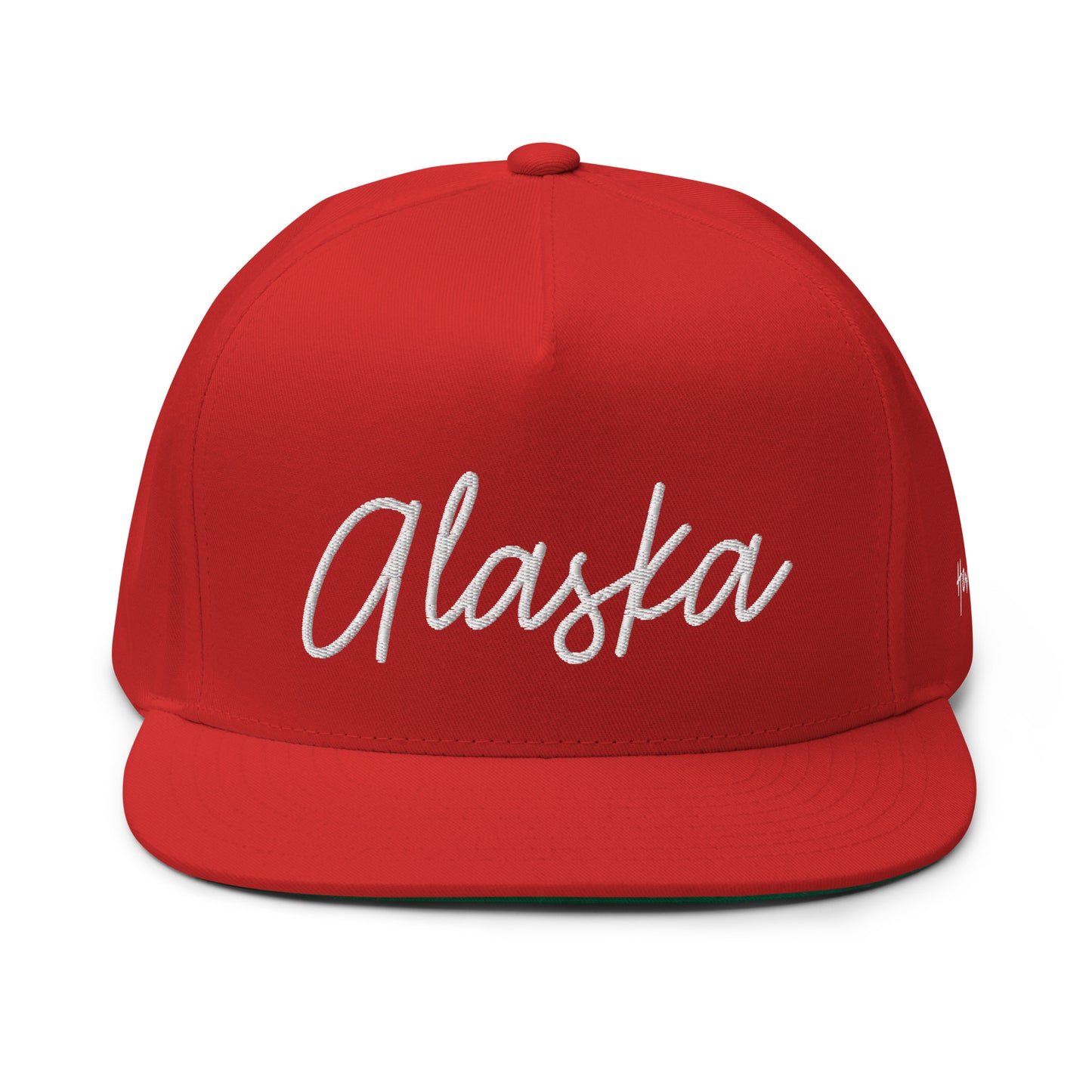 Alaska Retro Script 5 Panel A-Frame Snapback Hat