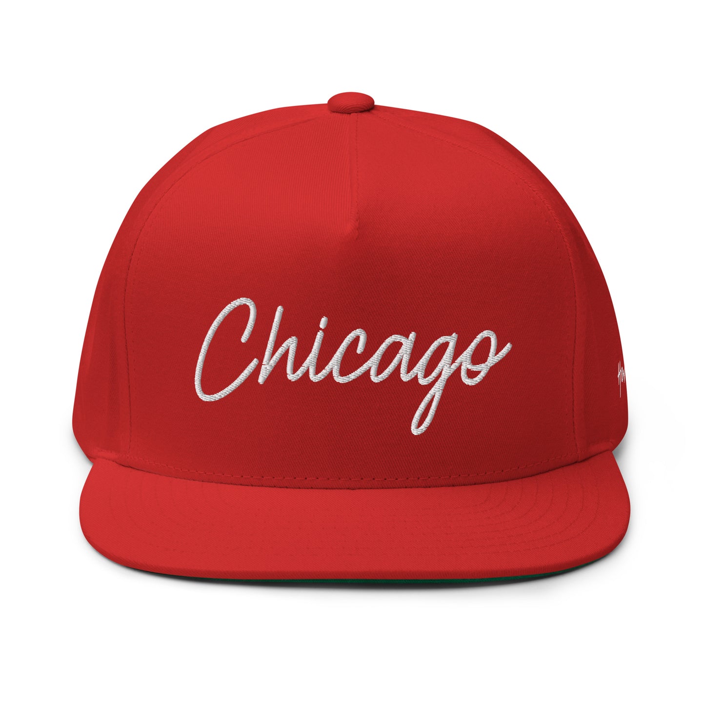 Chicago Retro Script 5 Panel A-Frame Snapback Hat