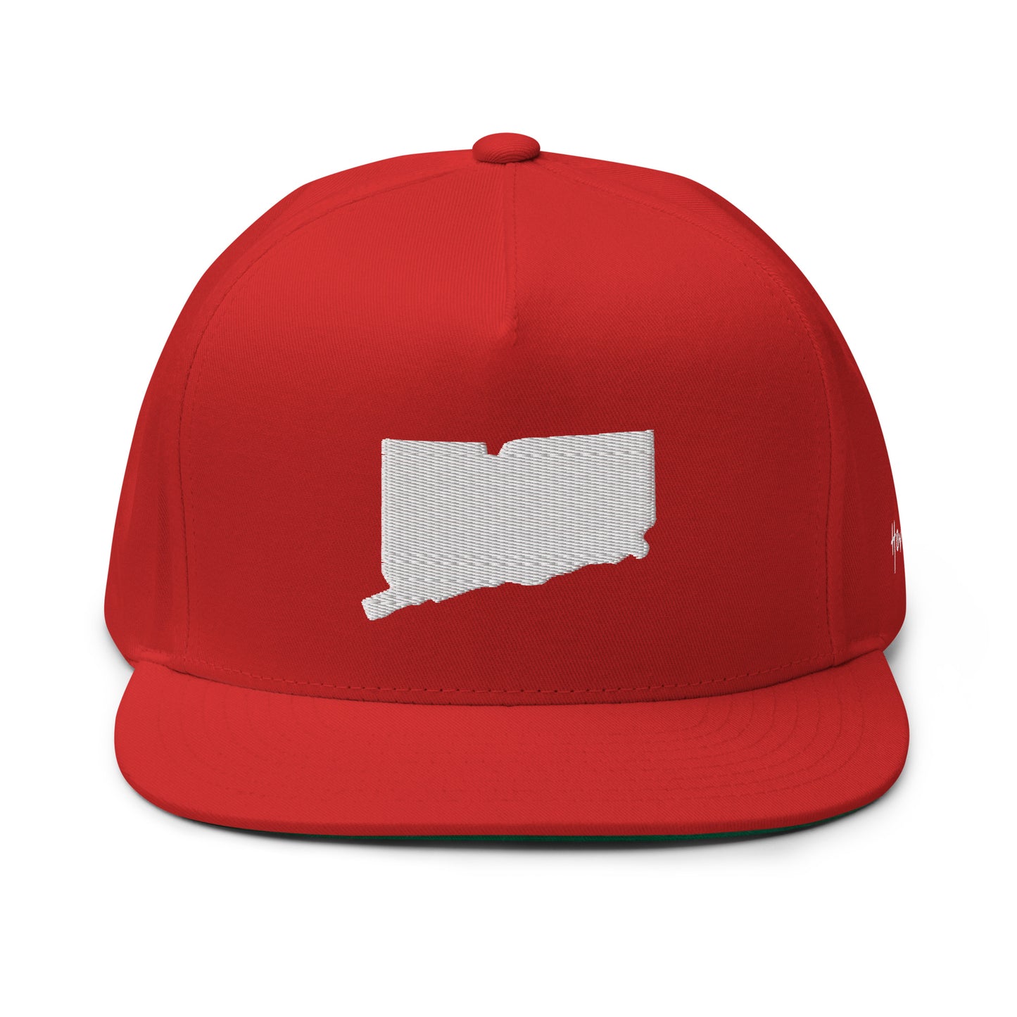 Connecticut State Silhouette 5 Panel A-Frame Snapback Hat