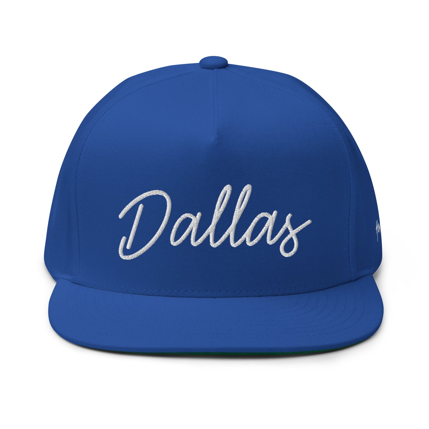 Dallas Retro Script 5 Panel A-Frame Snapback Hat