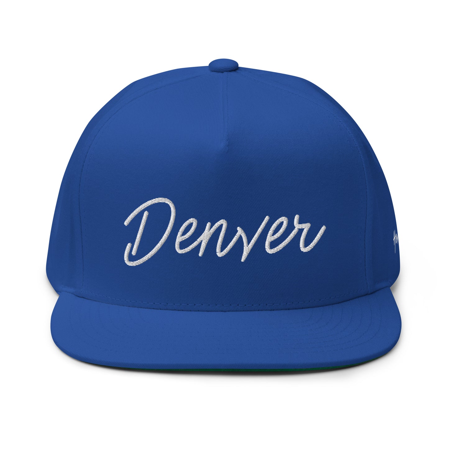 Denver Retro Script 5 Panel A-Frame Snapback Hat