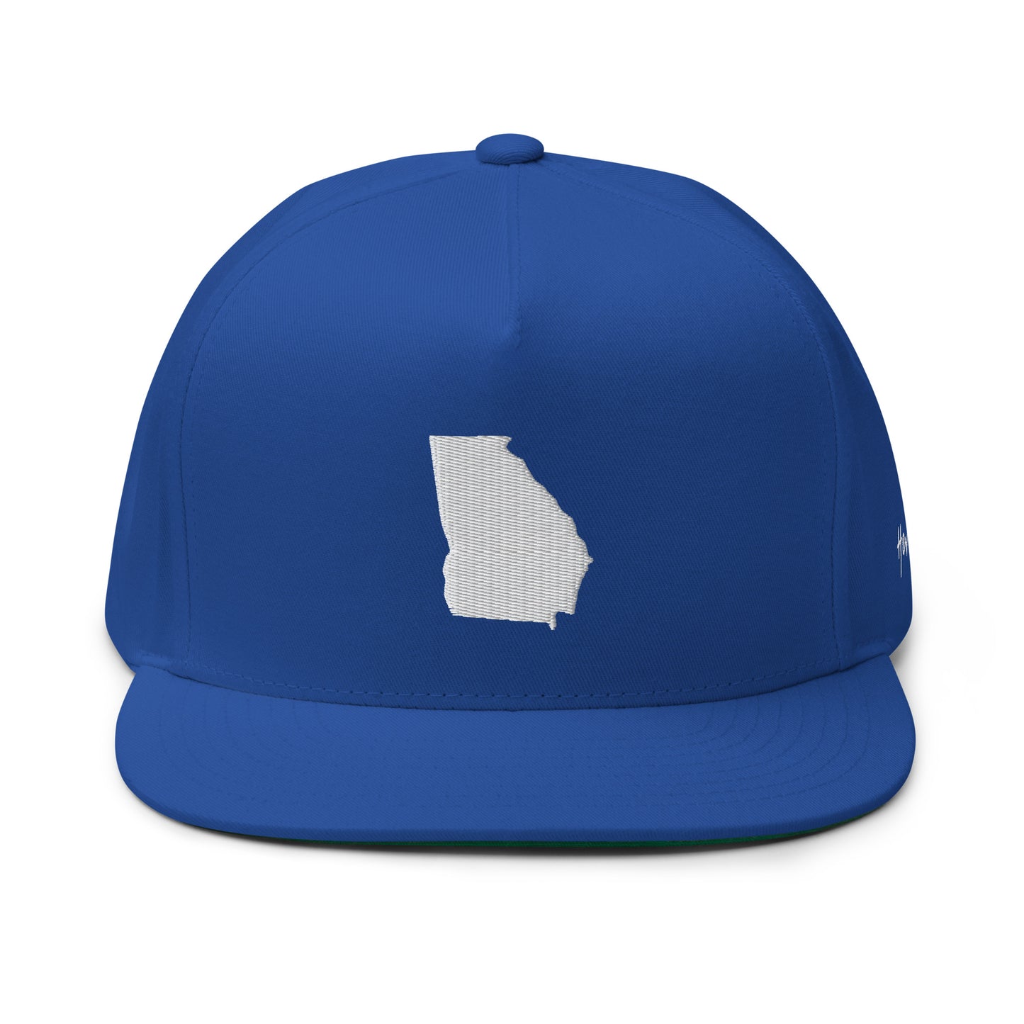 Georgia State Silhouette 5 Panel A-Frame Snapback Hat