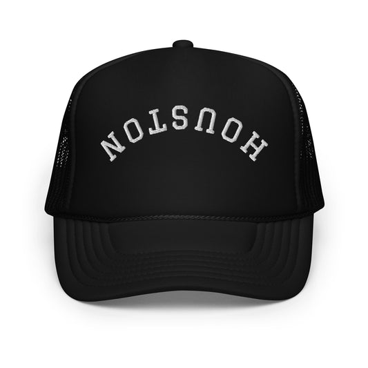 Houston Upside Down Arch Foam 5 Panel A-Frame Snapback Trucker Hat