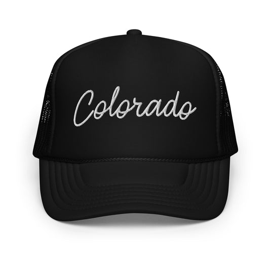 Colorado Retro Script Foam 5 Panel A-Frame Snapback Trucker Hat