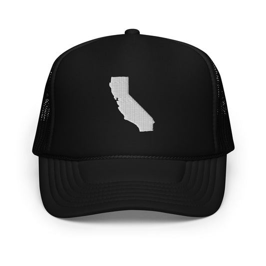 California State Silhouette Foam 5 Panel A-Frame Snapback Trucker Hat