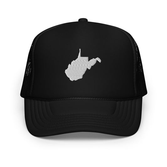 West Virginia State Silhouette Foam 5 Panel A-Frame Snapback Trucker Hat