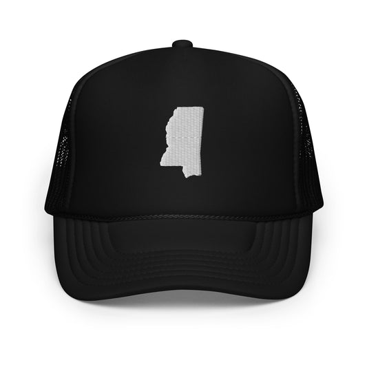 Mississippi State Silhouette Foam 5 Panel A-Frame Snapback Trucker Hat