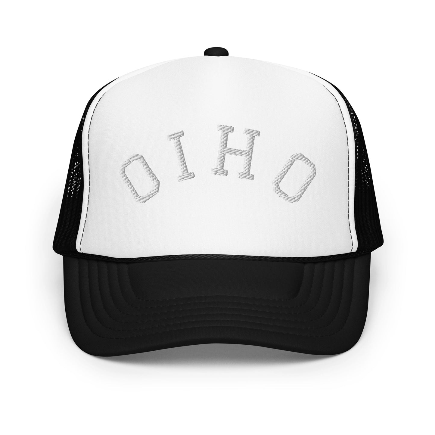 Ohio Upside Down Arch Foam 5 Panel A-Frame Snapback Trucker Hat