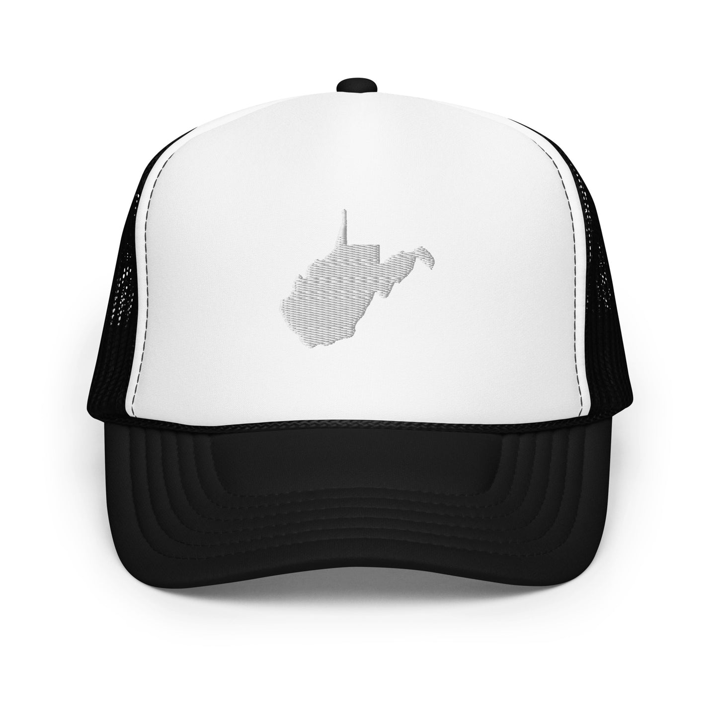 West Virginia State Silhouette Foam 5 Panel A-Frame Snapback Trucker Hat