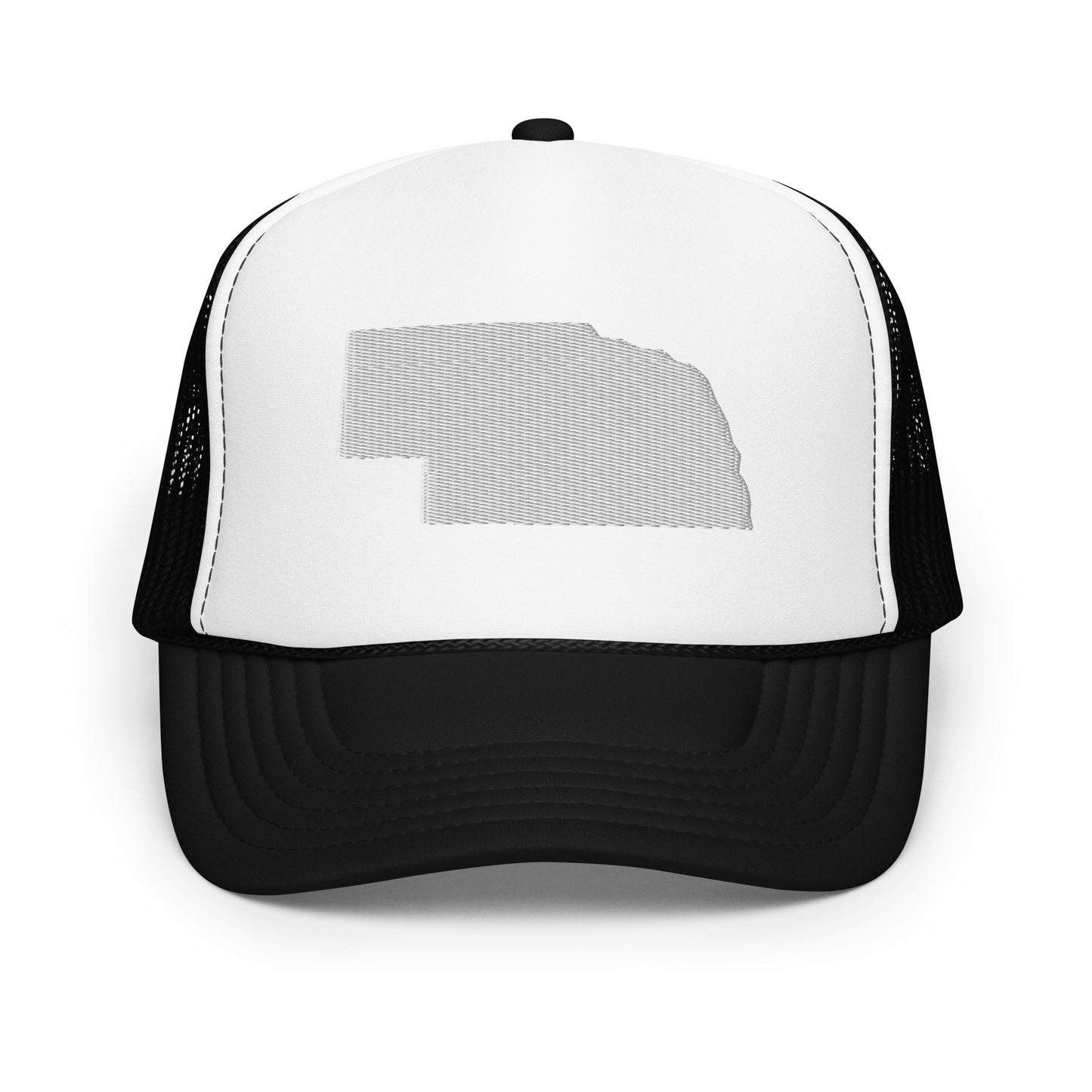 Nebraska State Silhouette Foam 5 Panel A-Frame Snapback Trucker Hat