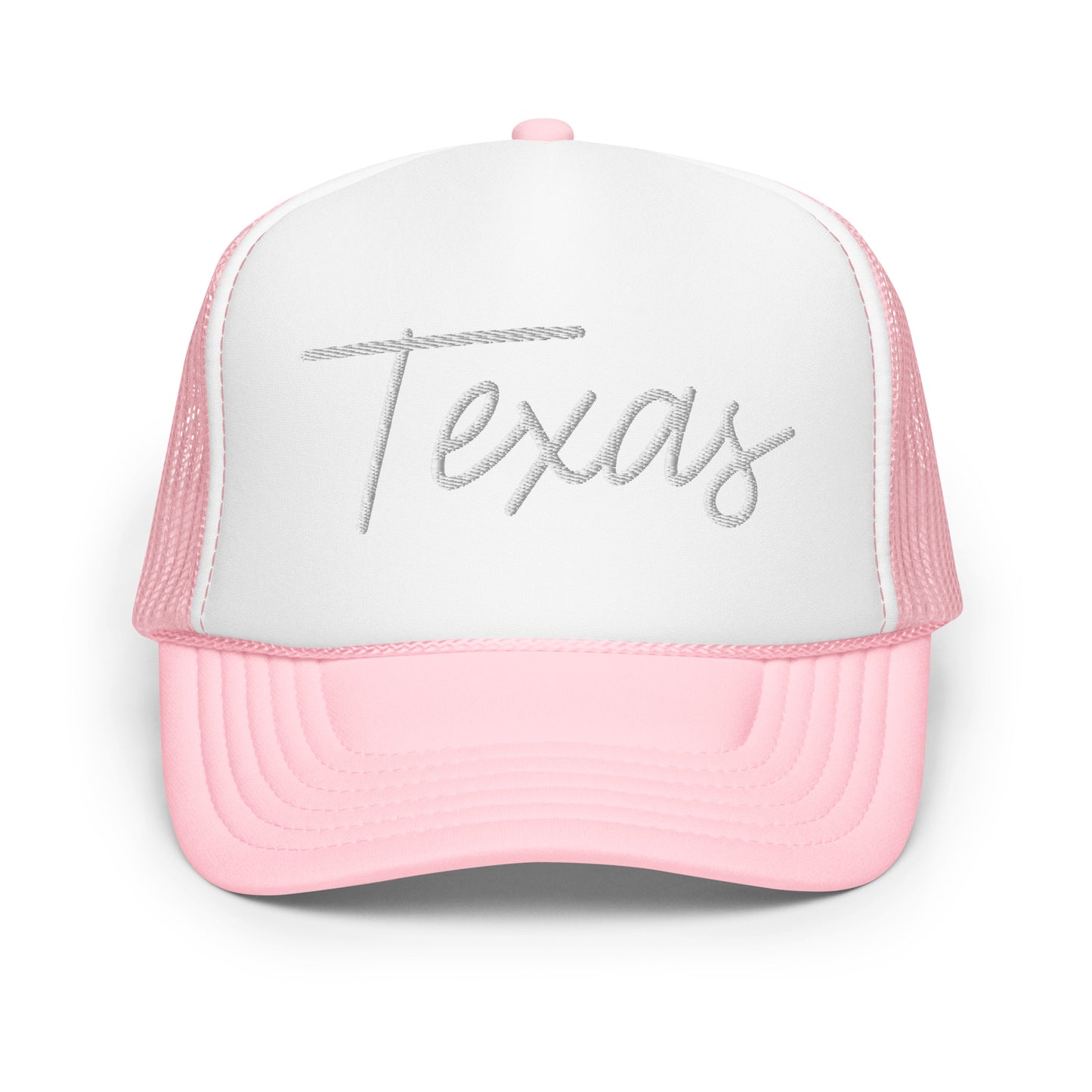 Texas Retro Script Foam 5 Panel A-Frame Snapback Trucker Hat