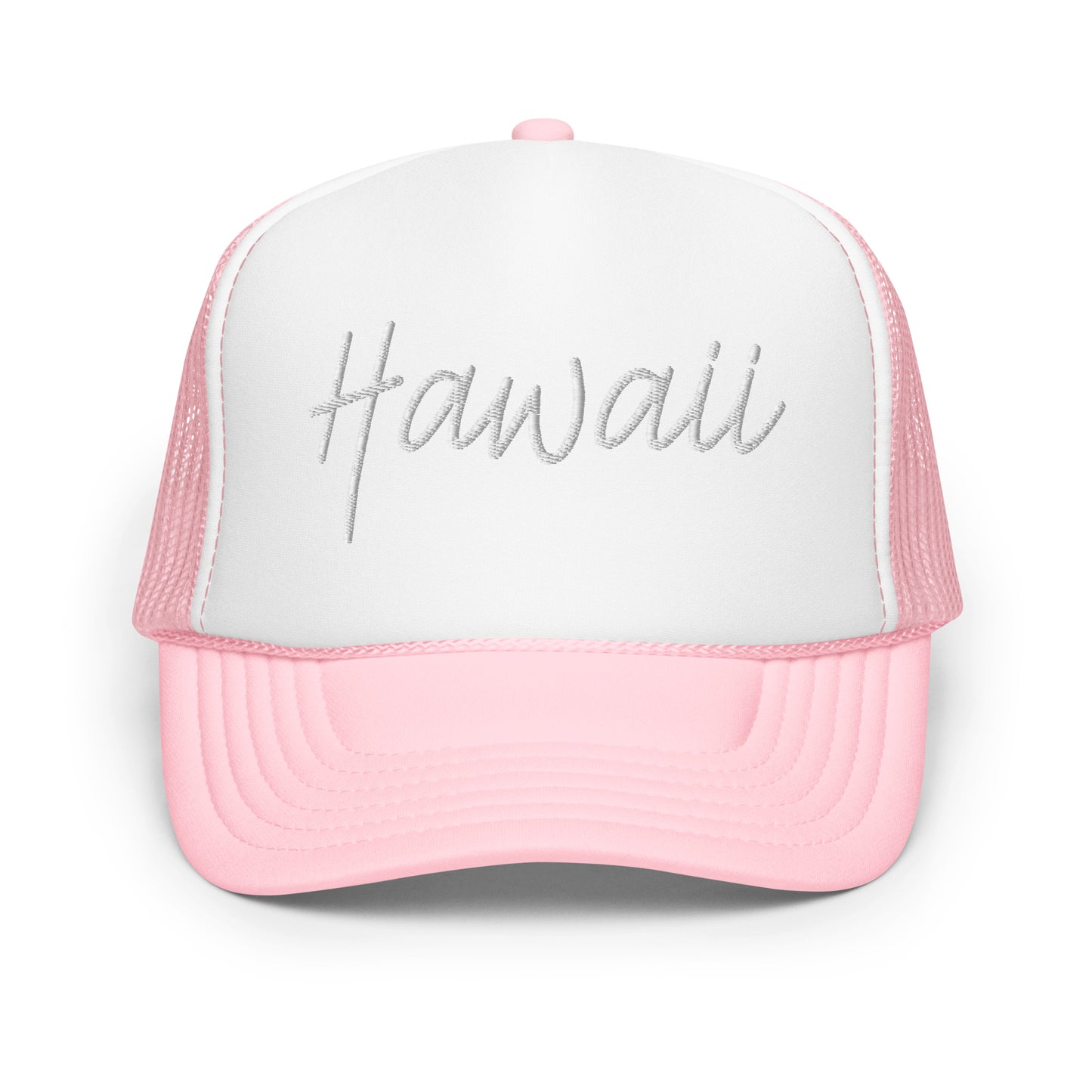 Hawaii Retro Script Foam 5 Panel A-Frame Snapback Trucker Hat