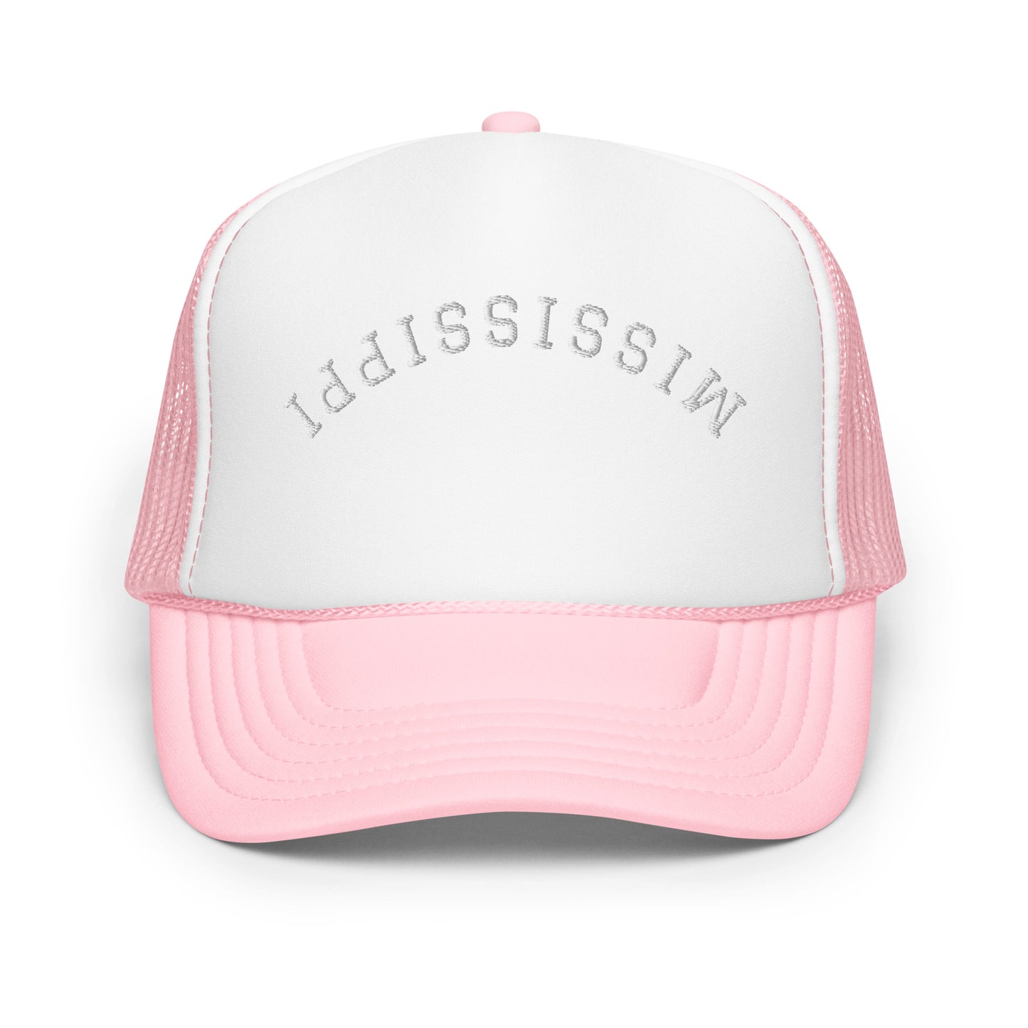 Mississippi Upside Down Arch Foam 5 Panel A-Frame Snapback Trucker Hat