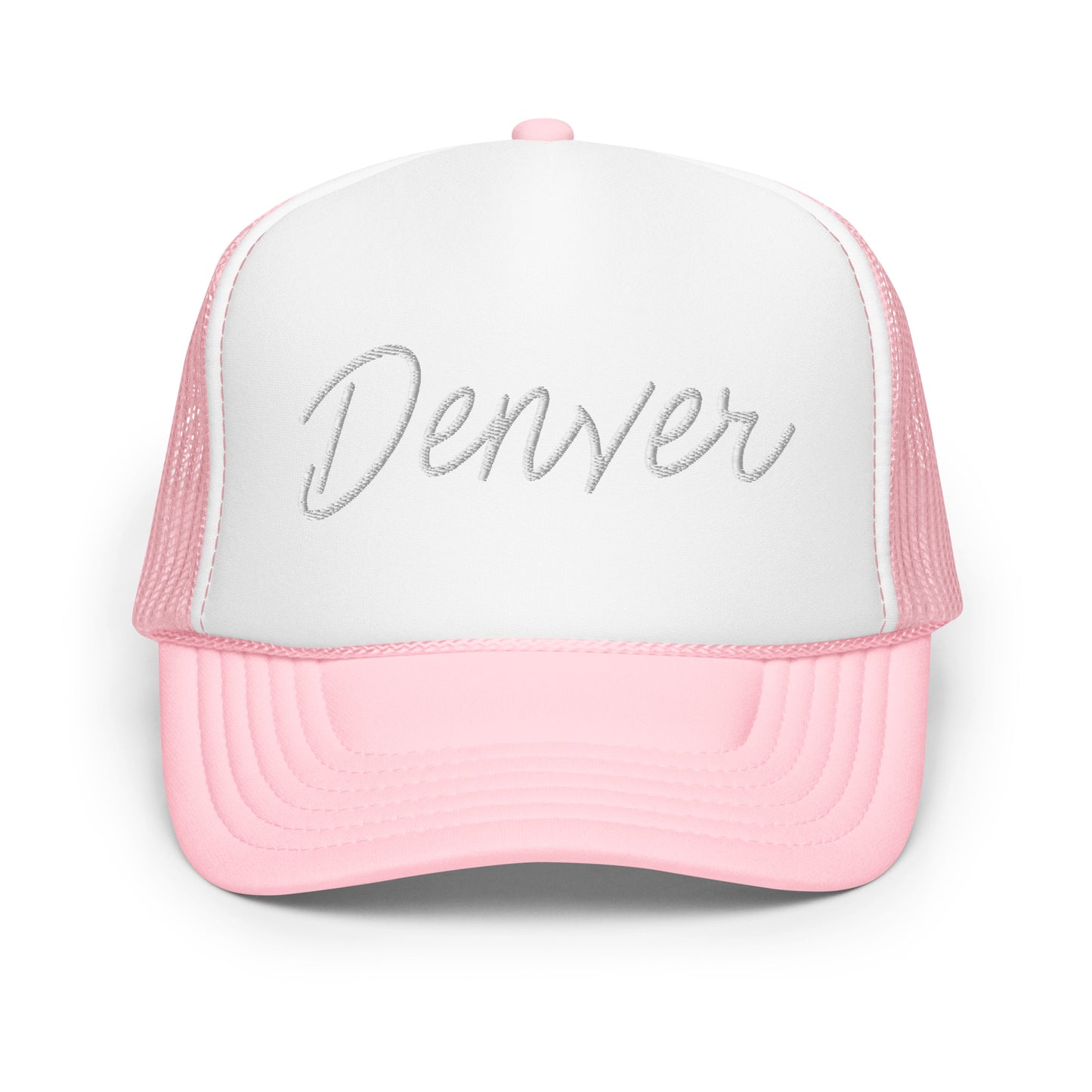 Denver Retro Script Foam 5 Panel A-Frame Snapback Trucker Hat