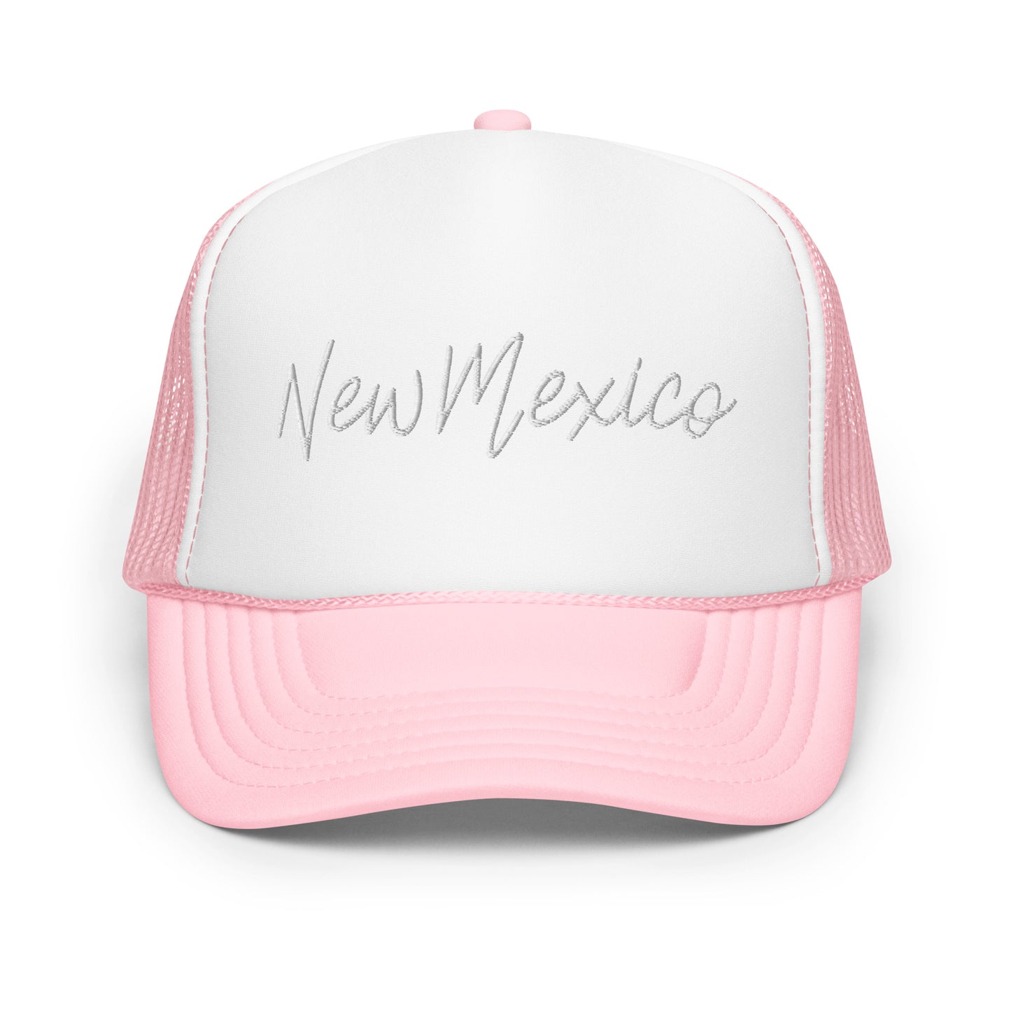 New Mexico Retro Script Foam 5 Panel A-Frame Snapback Trucker Hat