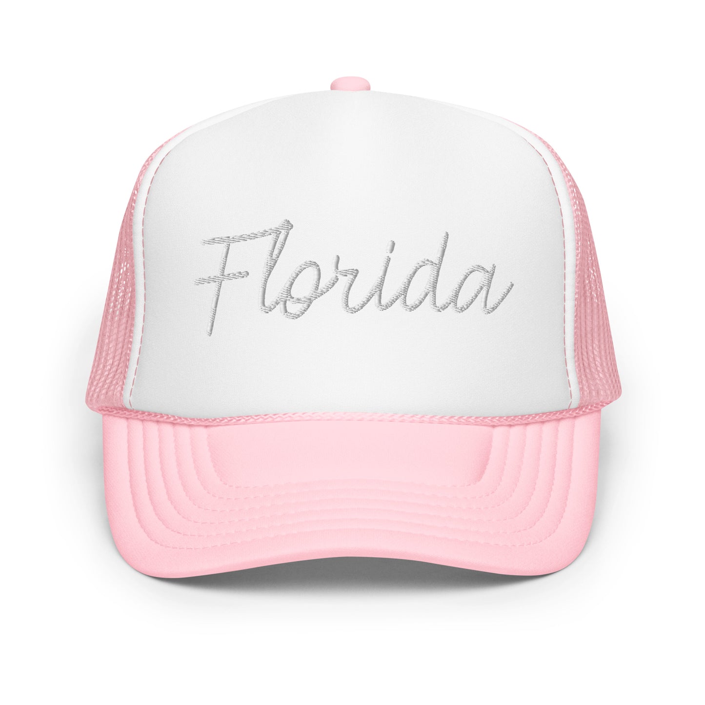 Florida Retro Script Foam 5 Panel A-Frame Snapback Trucker Hat