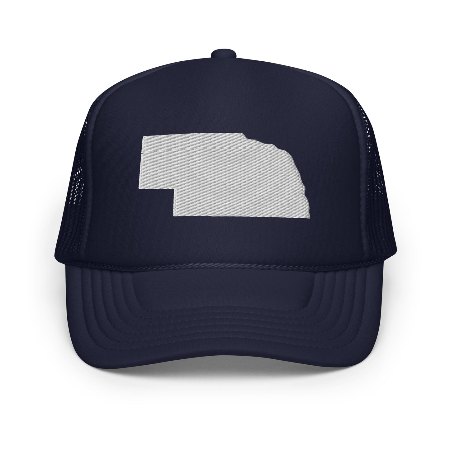 Nebraska State Silhouette Foam 5 Panel A-Frame Snapback Trucker Hat