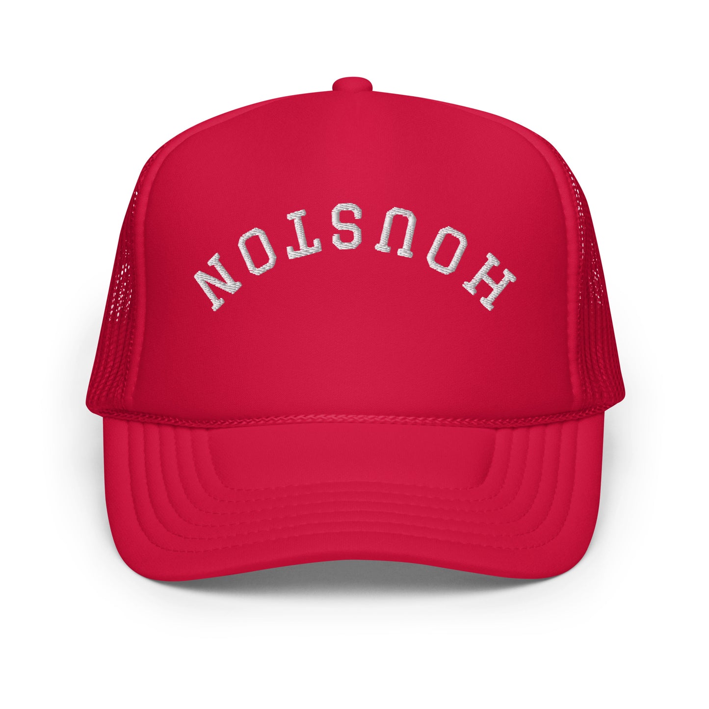 Houston Upside Down Arch Foam 5 Panel A-Frame Snapback Trucker Hat