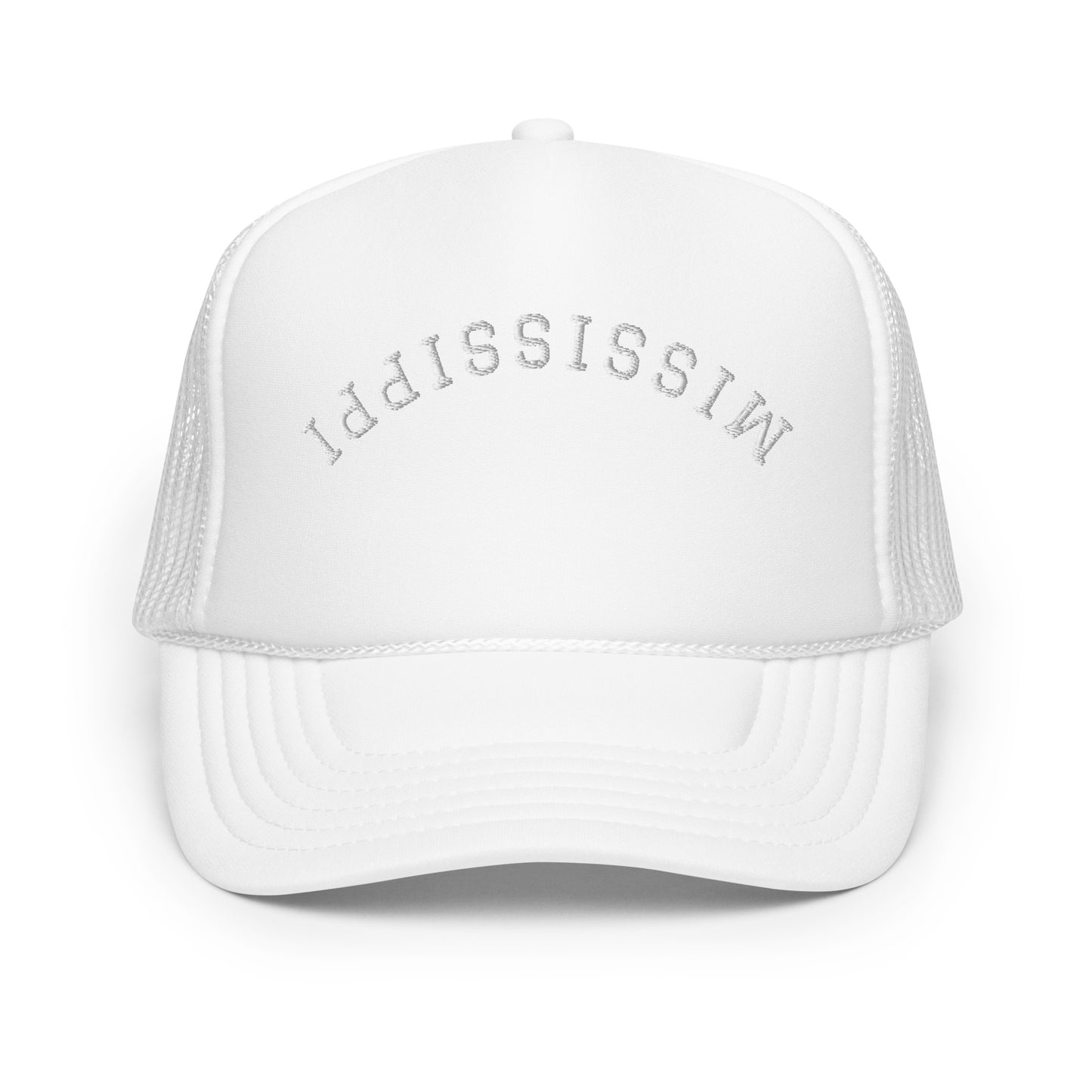 Mississippi Upside Down Arch Foam 5 Panel A-Frame Snapback Trucker Hat