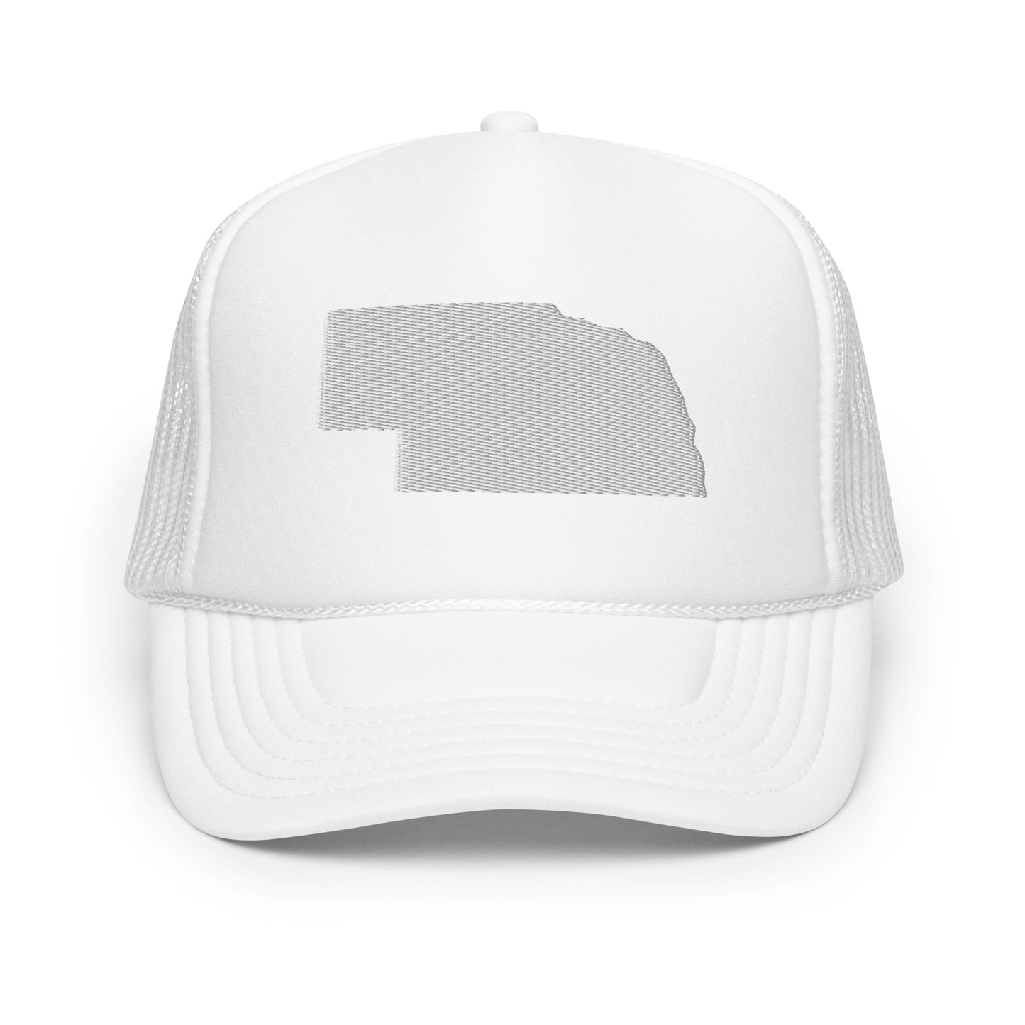 Nebraska State Silhouette Foam 5 Panel A-Frame Snapback Trucker Hat